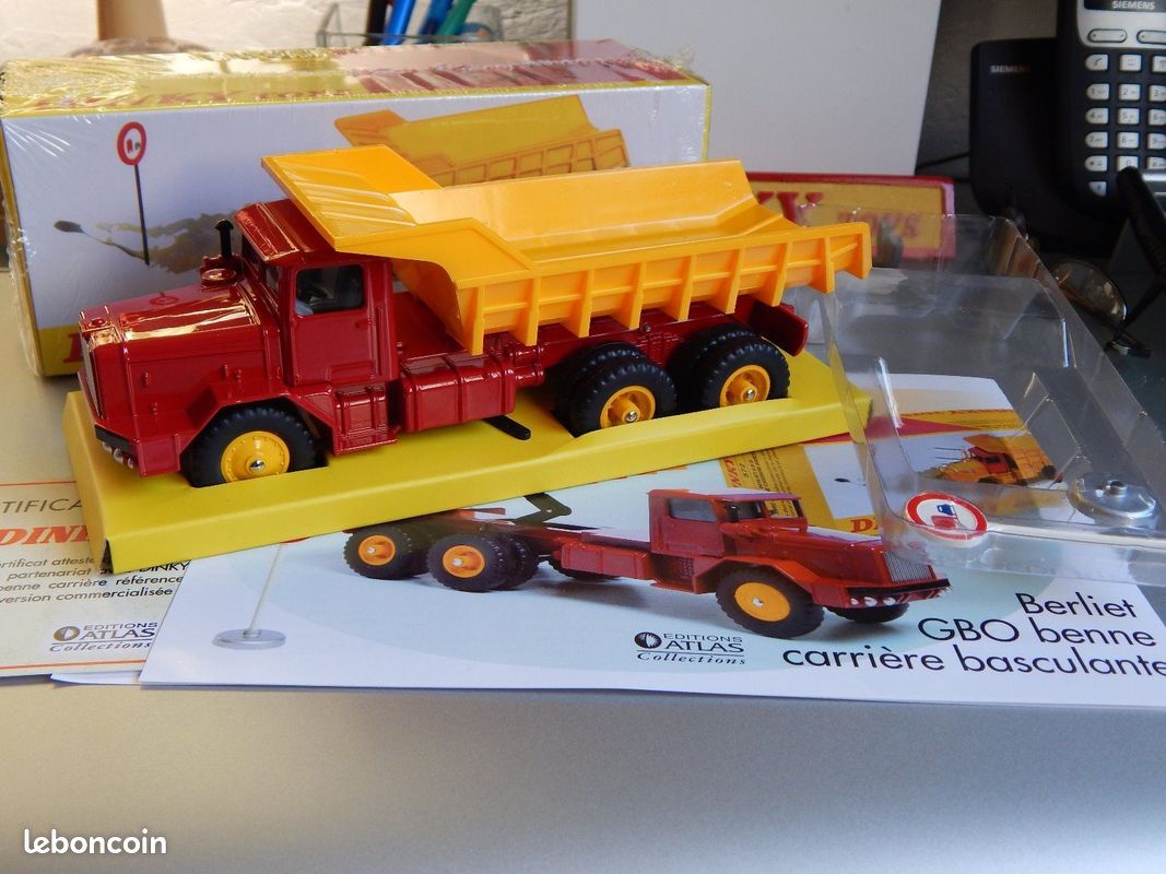 BERLIET GBO avec Benne Carriere Basculante DINKY TOYS ATLAS réf 572 1
