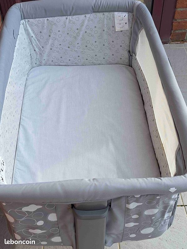 Berceau cododo CHICCO NEXT2ME comme neuf + linge de lit (image 2)