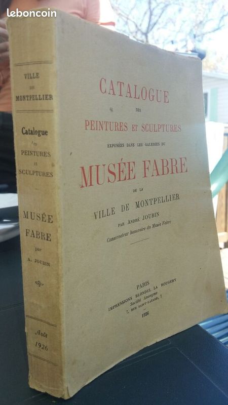 Catalogue illustré 1926 Peintures et Sculptures musée Fabre Montpellier Joubin (image 3)
