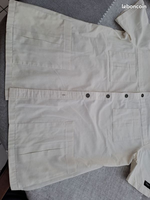 Vetementveste longue manche courte avec poches devant (image 2)