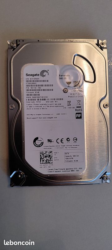 Hdd sata 500g (image 1)
