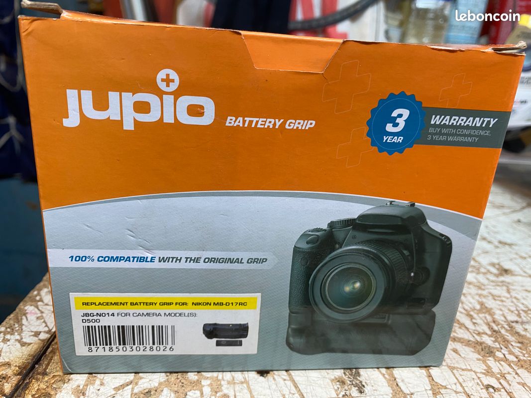 Jupio Poignée d'alimentation pour Nikon D500 (image 1)