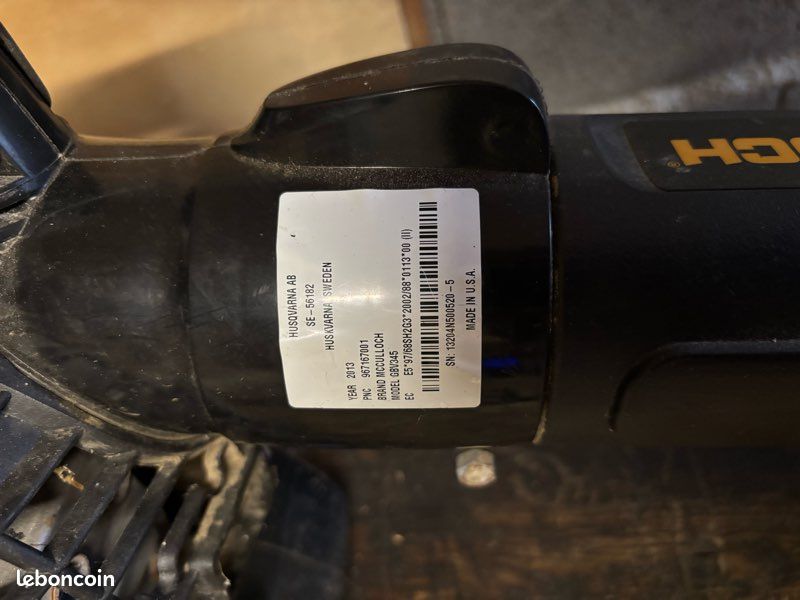 Souffleur Husqvarna GBV 345 (McCULLOCH) (image 3)