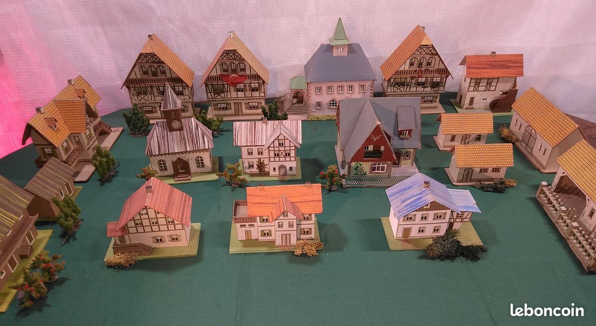 Ho Maquette Village De France Le Garage Moderne N° 16 Et N