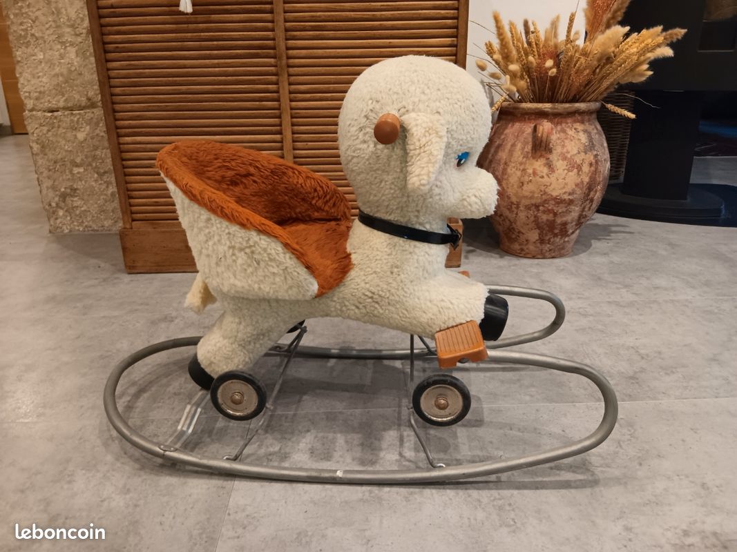 Jouet Ancien : 2 Moutons En Peau Véritable – Début 20ème ? – Poupée / Figurine