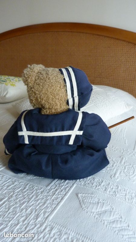 Peluche Ours en Costume de Marin (image 2)
