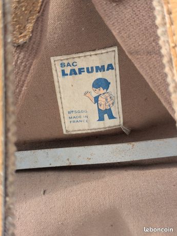 Sac à Dos Vintage Lafuma – Toile Armature – Style Scout Années 60 – France