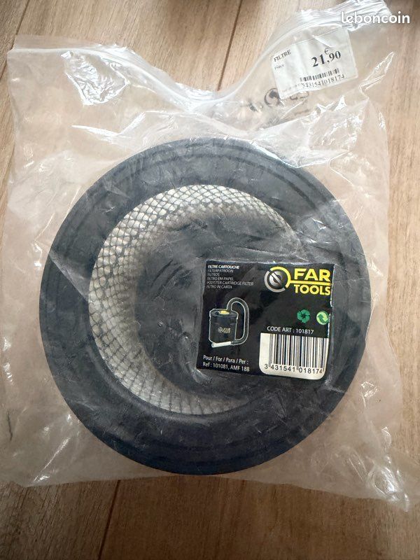 Filtre Pour Aspirateur à Cendres Oxeo - Diamètre Ext. 160mm, Int. 110mm, Référence 3426, Neuf
