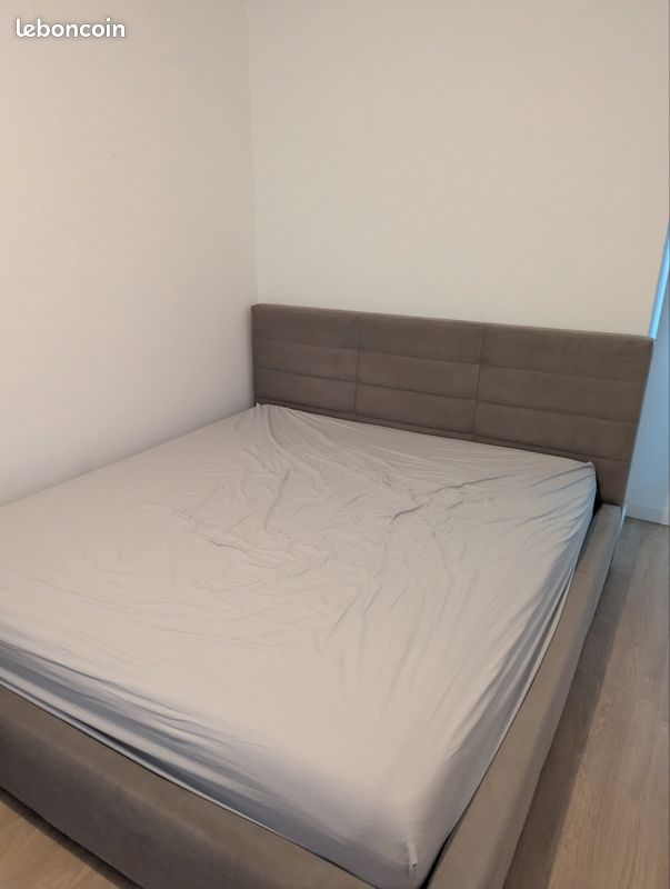 Lit guy laroche matelas emma comme neuf (image 1)