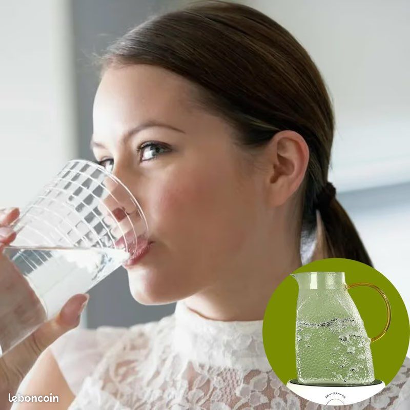 Pichet à Jus 1,5L / 2L – Plastique Sans BPA, Couvercle Rotatif, Poignée Ergonomique, Pour Thé Glacé, Limonade, Eau Infusée, Lait
