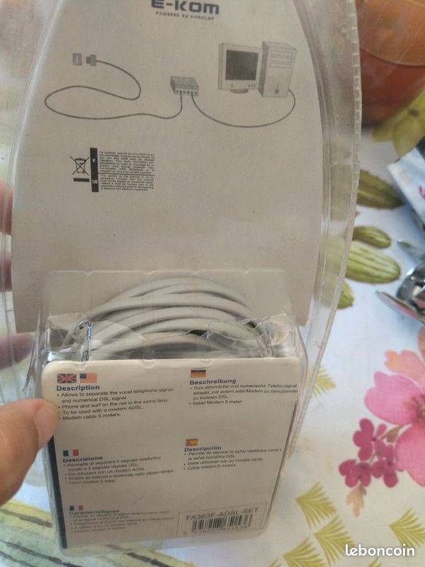 Cordon modem et filtre adsl (image 2)
