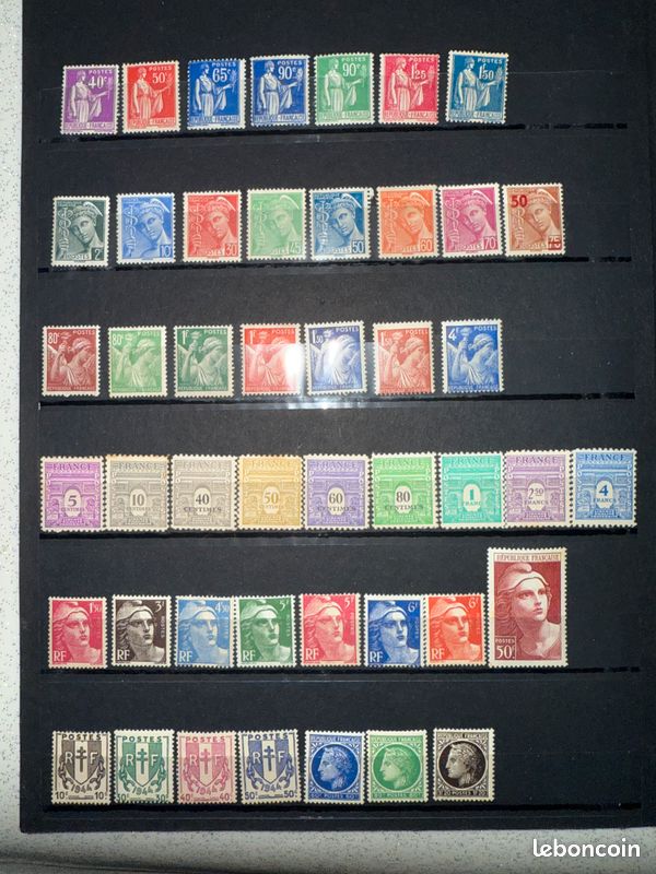 Timbres des colonies françaises et France (image 14)