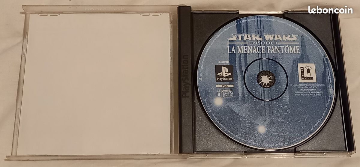 Jeu Star Wars Épisode 1 La Menace Fantôme Sur Sony PlayStation 1 - Complet, Très Bon état