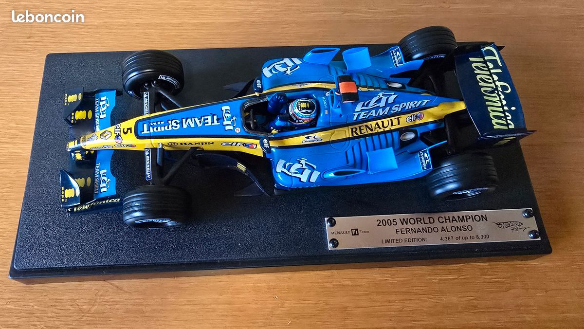 Hot Wheels 1/18 – Renault F1 Team R25 – Fernando Alonso 2005 – Occasion – Modèle De Collection