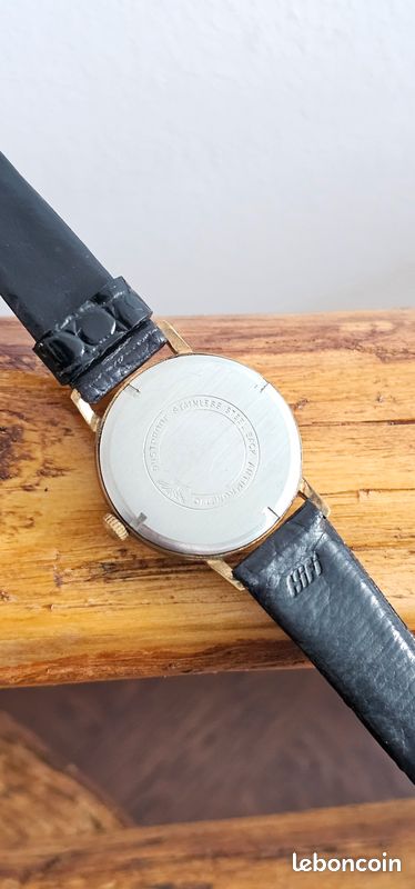 Montre Femme Vintage Fada 3902 – Quartz Argenté Cadran Noir/silver – Pile Neuve