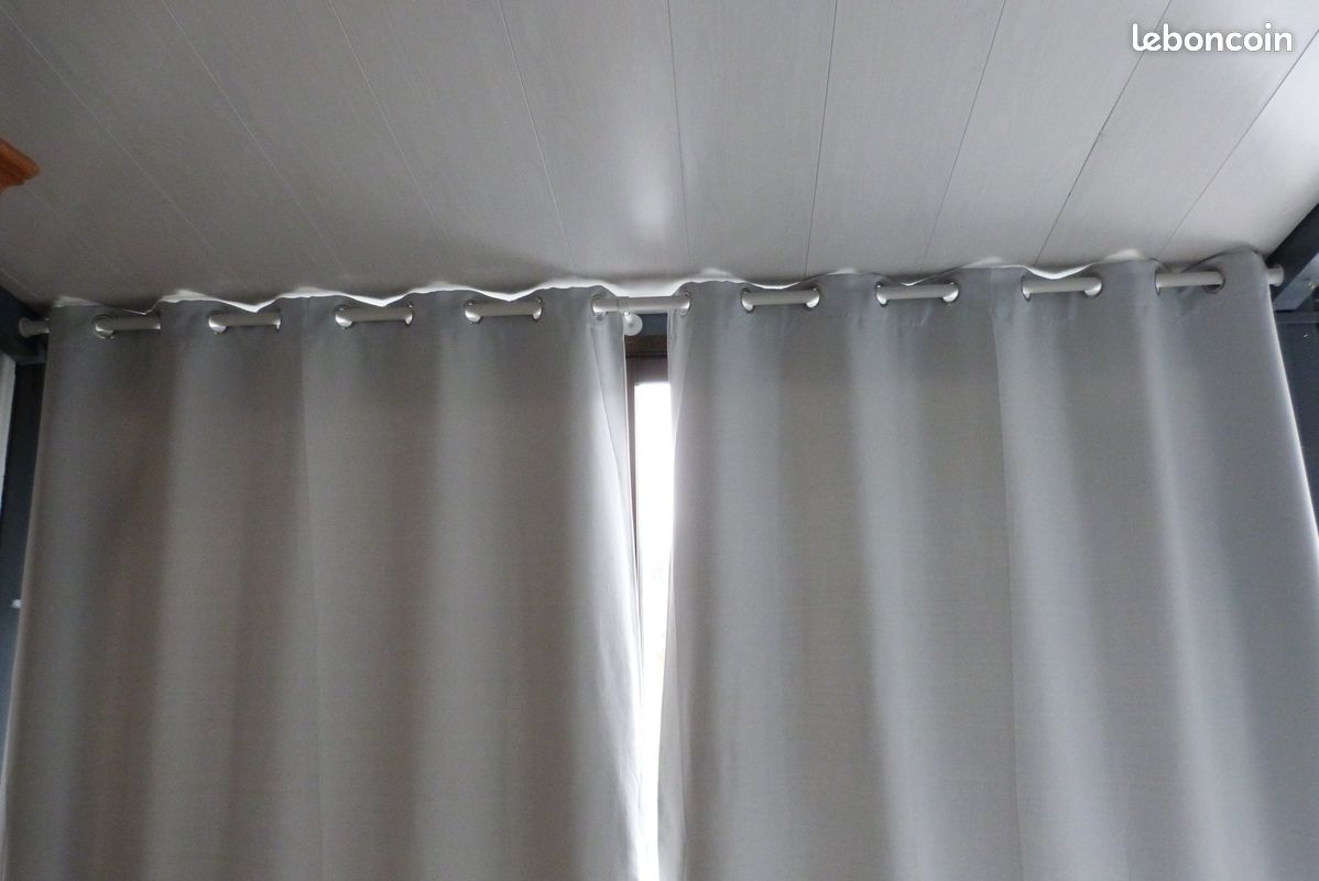 Lot barres tringle alu et accessoires (image 3)