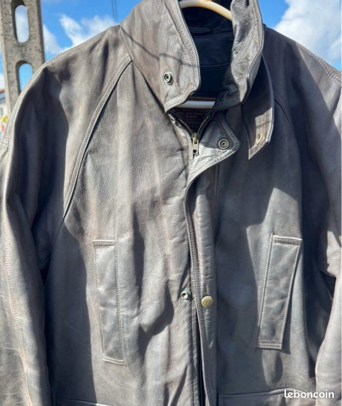 Blouson en cuir Redskins, taille M Vintage (image 8)