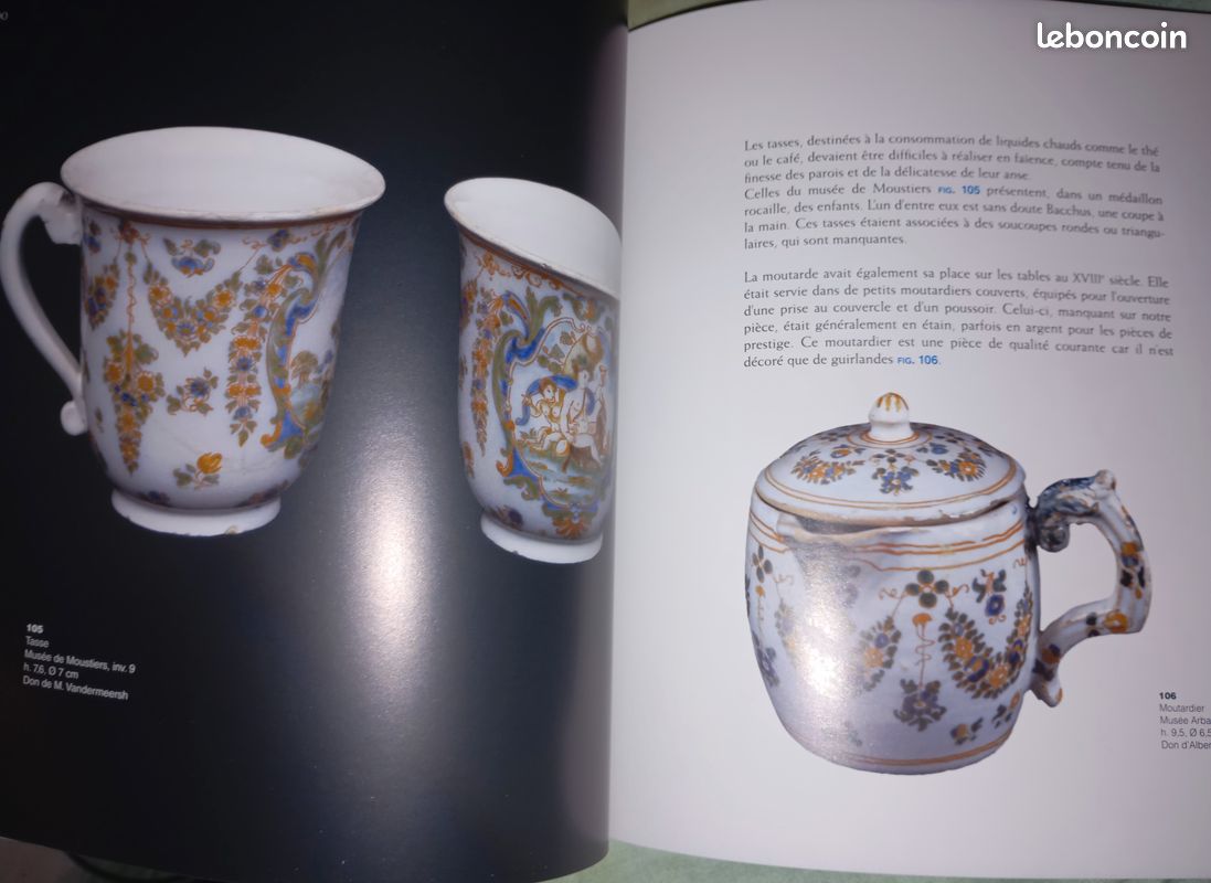 Les faïences de Moustiers du XVIIe au XIXe siècle au musée d'Arbaud d'Aix-en-Provence et au musée de Moustiers. J. C. Alary Neuf prix réduit (image 6)