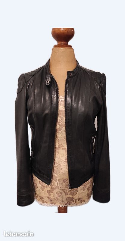 Blouson véritable cuir agneau (image 1)