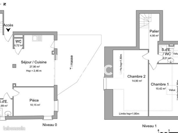 Appartement a louer montgeron - 4 pièce(s) - 73 m2 - Surfyn