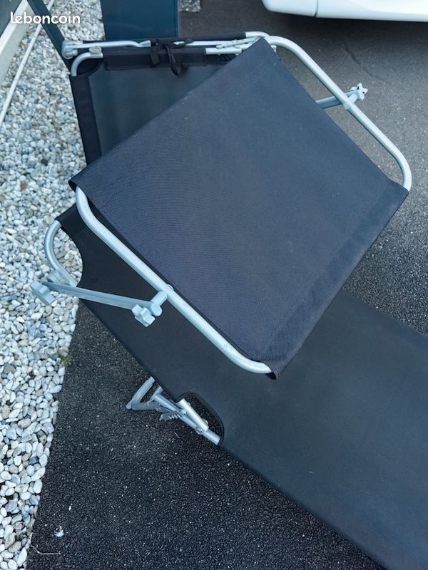 Fauteuil camping relax noir (image 3)
