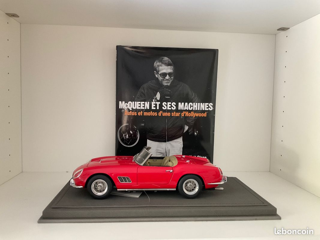 Rare. Ferrari 250 GT California swb 1960. Rosso/intérieur cuir tabac. Limited édition (épuisé) 1:18 CMC no looksmart, amalgam, BBR, exoto (Livraison gratuite) (image 3)