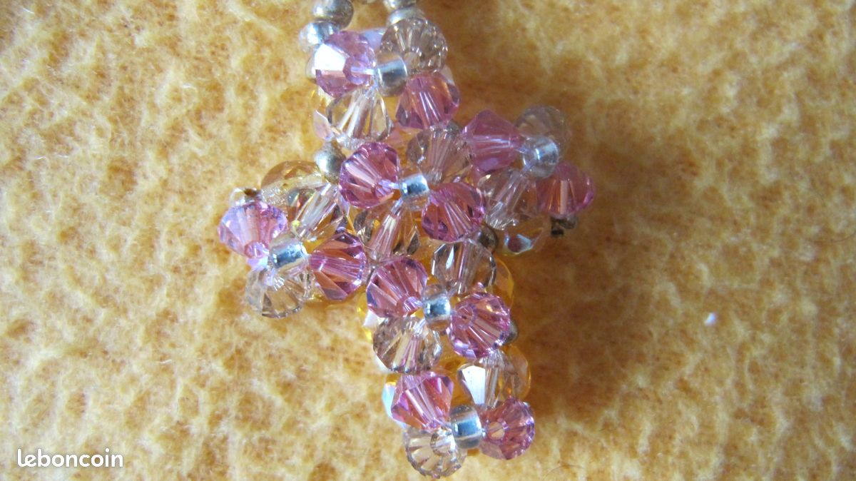 Lot de 2 pendentifs en perles colorées (image 4)