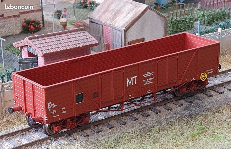 Wagon Tombereau TP REE – Époque 3 – Analogique CC – Noir – Neuf