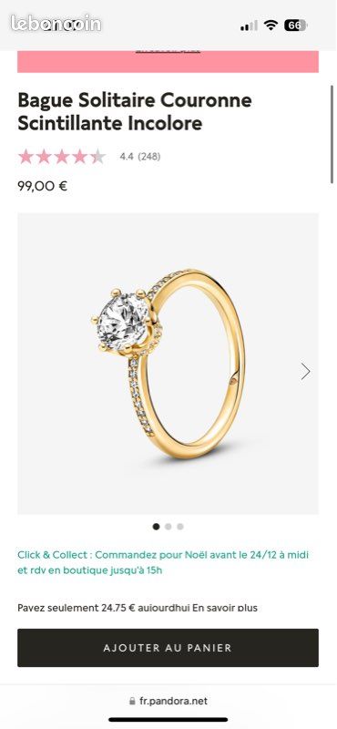 Bague Pandora (image 1)