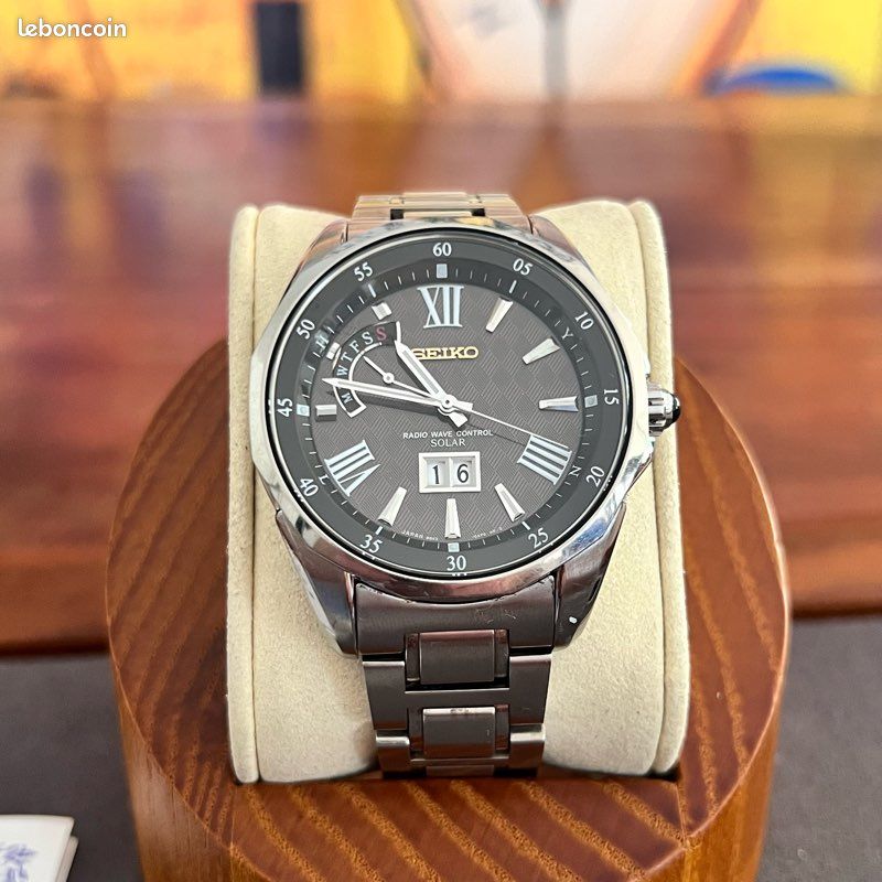 Montre Seiko Brightz Titane Day-Date Full Set SAGA049 - Montres 