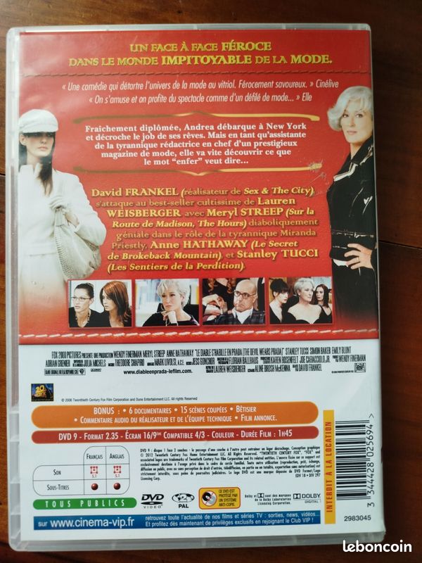 DVD Le Diable s'habille en Prada (image 2)