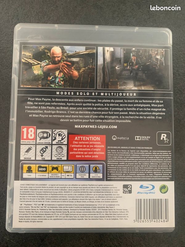 Max Payne 3 PlayStation 3 (image 2)