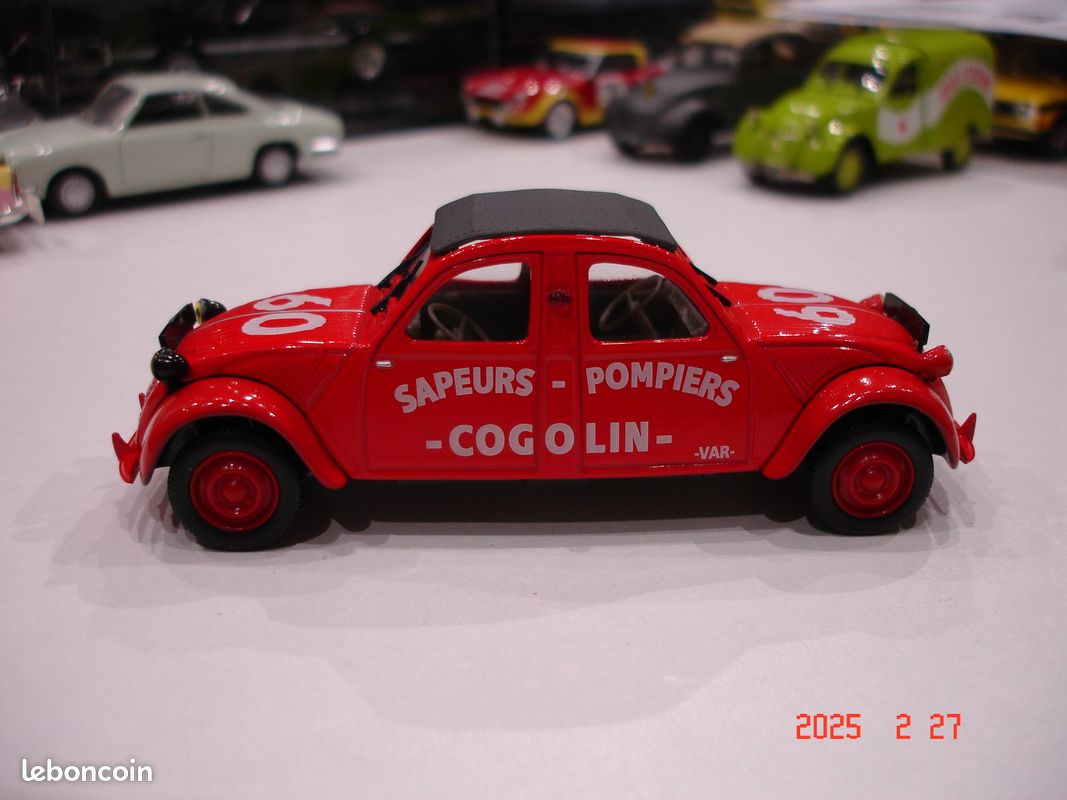 Citroën 2CV AZ Pompiers 1956 Au 1/43 - Modèle Réduit NOREV Occasion