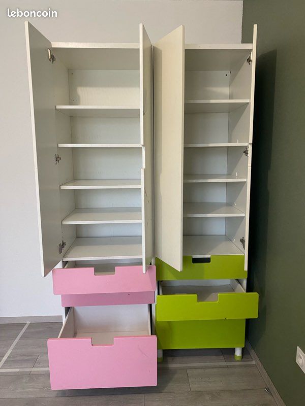 Armoire à rénover – en bon état (sauf portes roses) (image 1)
