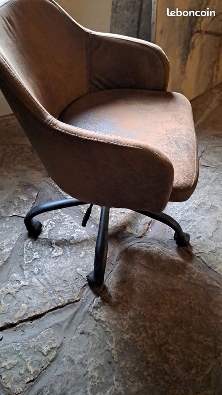 Lot de 7 fauteuils de bureau / salle à manger – Style Industriel / Vintage (image 10)