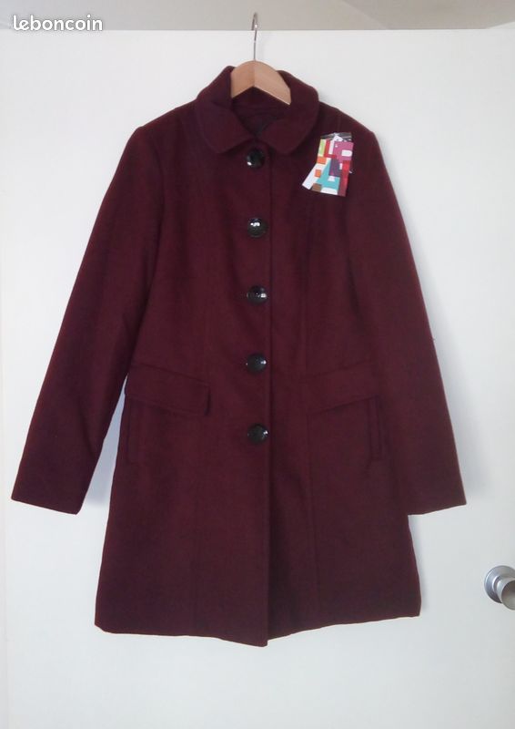 Manteau violet Bréal 38 M neuf (image 1)