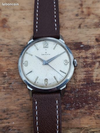 Montre Mécanique Vintage Zenith 80717 - Mouvement Fonctionnel - À Réparer Ou Pour Pièces