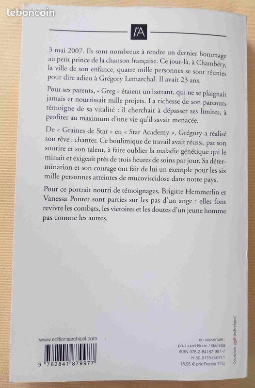 Grégory " sur les pas d'un ange" (image 2)
