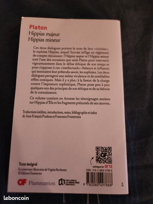 Platon hippias majeur et mineur (image 3)