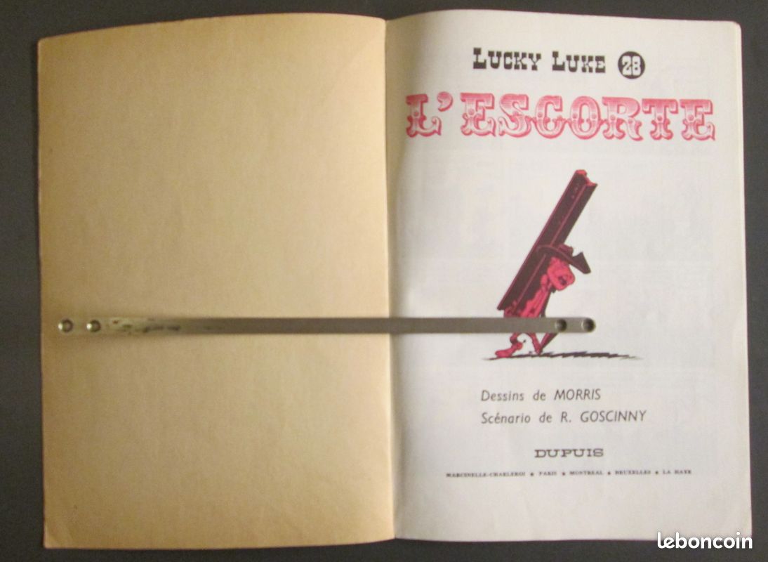 LUCKY LUKE N°28 - " L'escorte " - Bon état - Janvier 1970 (image 2)