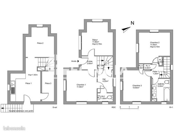 Maison a louer eaubonne - 4 pièce(s) - 61 m2 - Surfyn