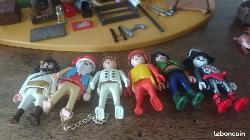 Playmobil vintage 1991 rare île des pirates XXL 3799 + radeau et accessoires divers (image 12)