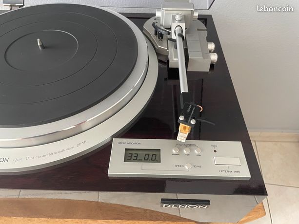 Platine Vinyle Denon DP-59L à Entraînement Direct – Japon – Avec Cartouche Shure M44G