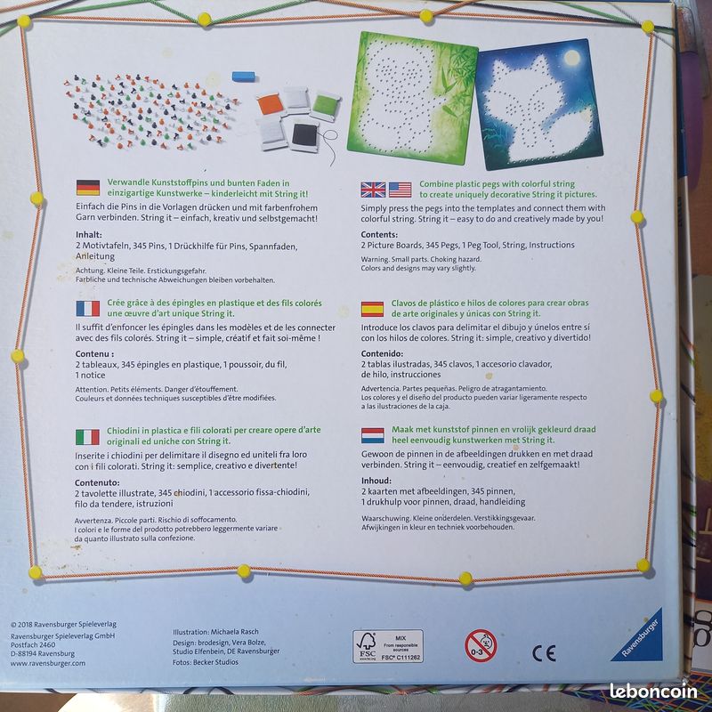 Ravensburger - String It Etoile - String'Art - Création - Jeu Créatif - Enfants Dès 8 Ans - 18052- Version Française reconditionné