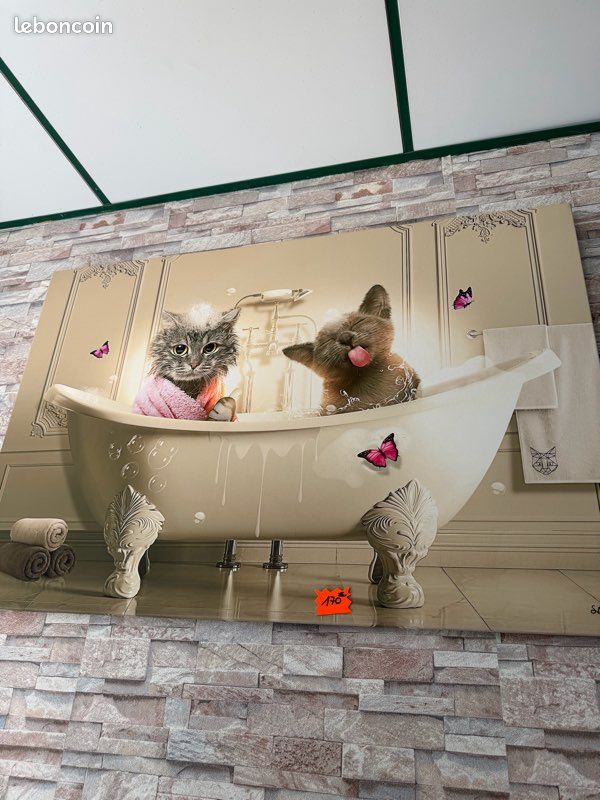 ✨ Tableau Sylvain Binet – déco originale chats ✨ (image 2)