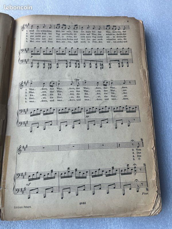 Partition ancienne Schubert Album Peters (image 12)