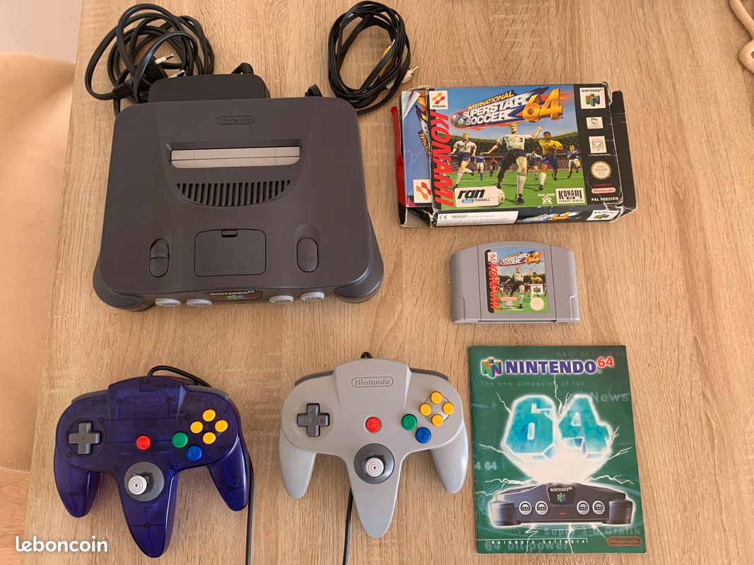 Nintendo 64 Avec 2 Manette et 1 Jeu (image 1)