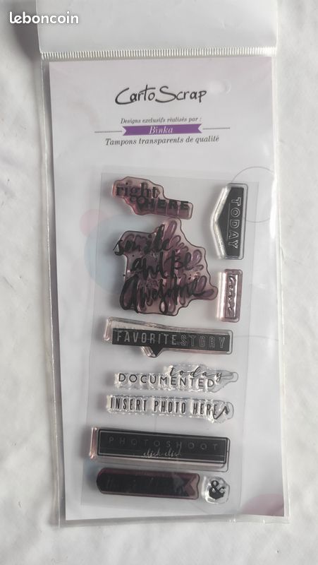 Lot de tampons clear cartoscrap (image 1)