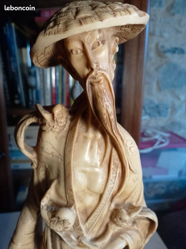 Sculpture Asiatique En Résine – Décor Maison, Style Traditionnel