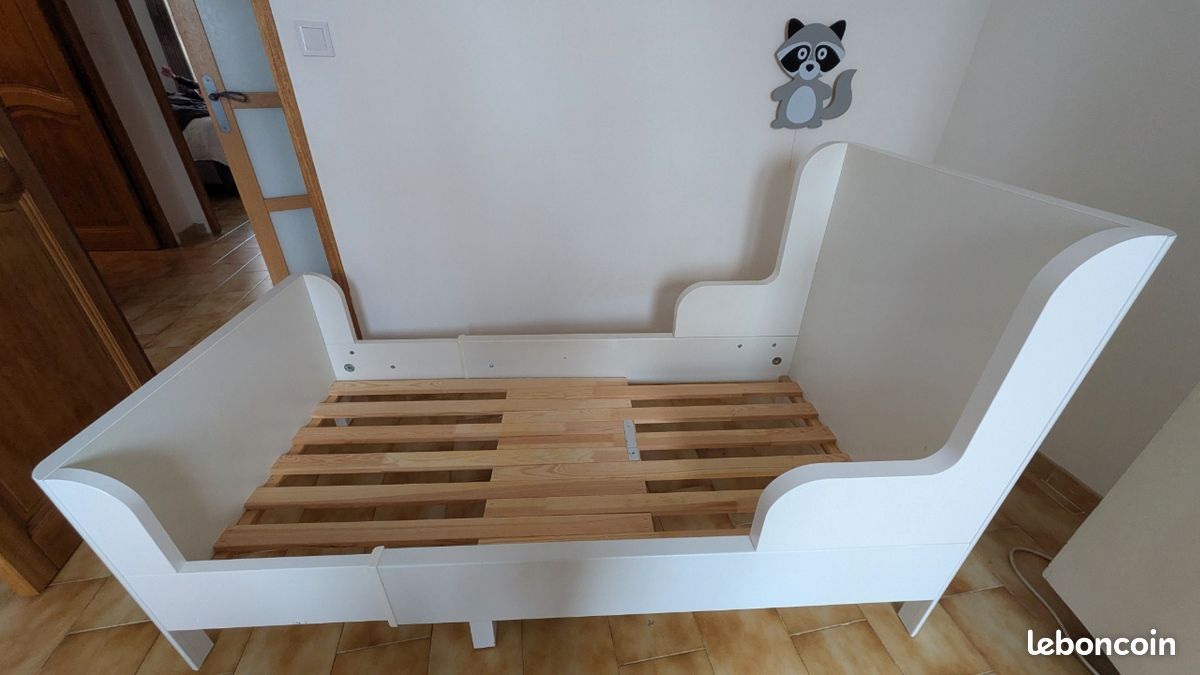 Lit enfant évolutif - extensible Ikea Blanc (image 3)